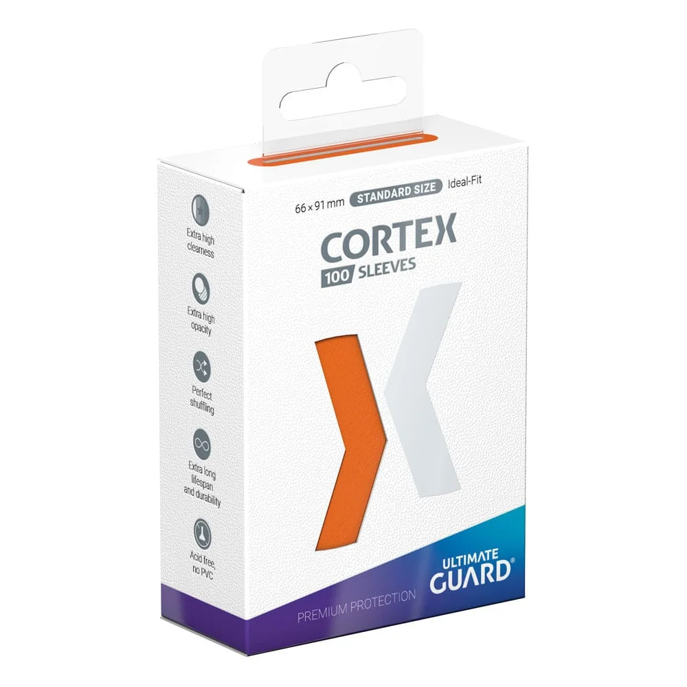 Ultimate Guard Cortex Sleeves Standard Size 66 x 91 mm (100 Sleeves) - Orange